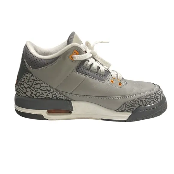 Jordan 3 Retro Cool Grey Sneakers Size 7Y