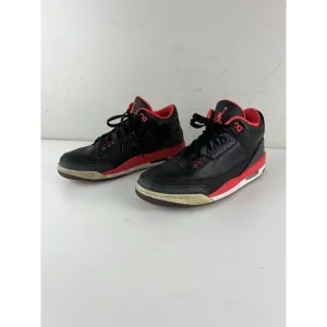 Jordan 3 Retro Crimson 2013 Mens 11.5 Black Red White Decent Condition