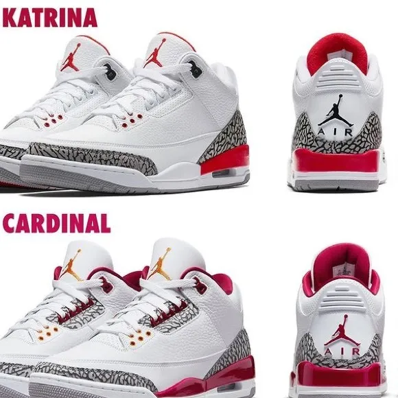 Jordan 3 Retro Katrina Hall of Fame Sneakers