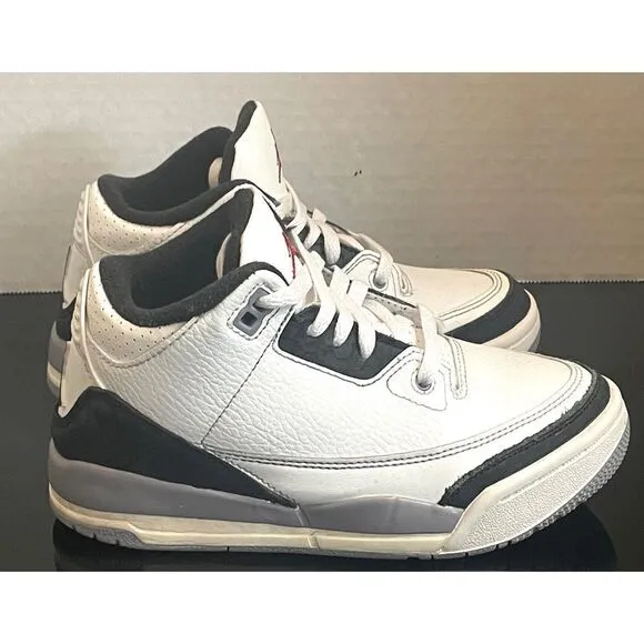 Jordan 3 Retro &quot;Cement Grey&quot; Mid Top DM0966-106 Toddler Sneakers Boy’s Size 13C.