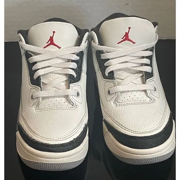 Jordan 3 Retro &quot;Cement Grey&quot; Mid Top DM0966-106 Toddler Sneakers Boy’s Size 13C.