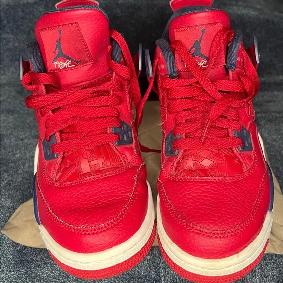 Jordan 4 retro fiba Air color red