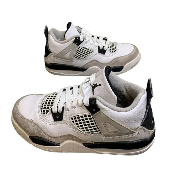 Jordan 4 retro mid military black sneakers