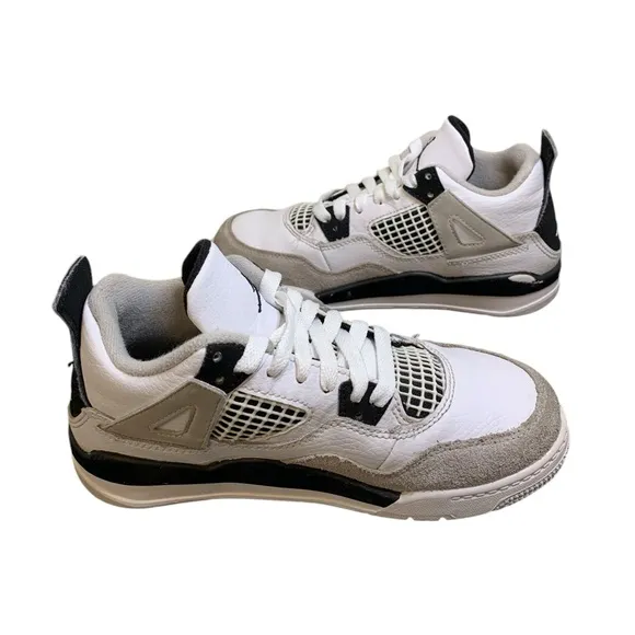 Jordan 4 retro mid military black sneakers