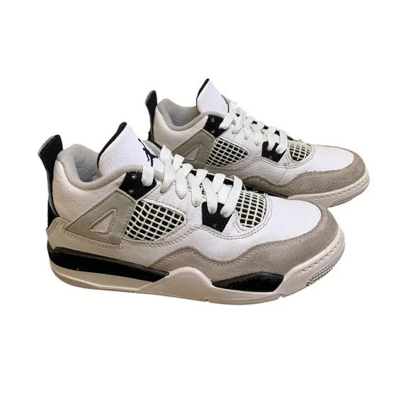Jordan 4 retro mid military black sneakers