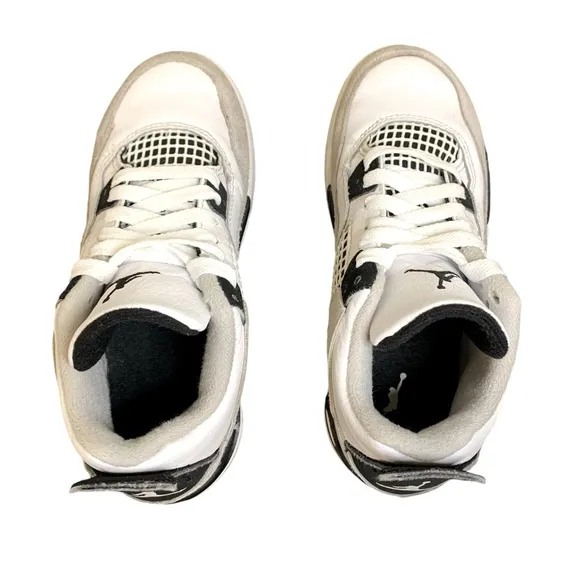 Jordan 4 retro mid military black sneakers