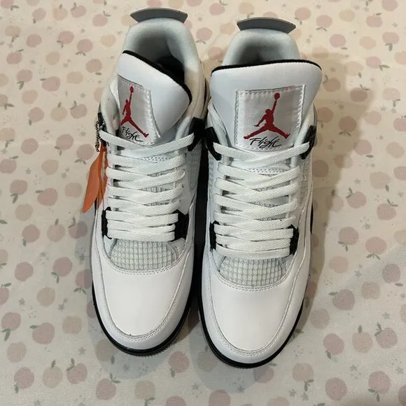 Jordan 4 Retro Og White Cement Sneakers