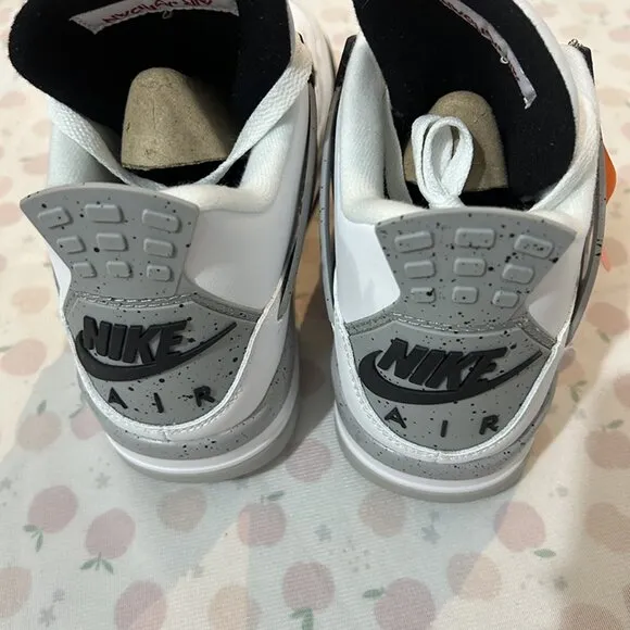 Jordan 4 Retro Og White Cement Sneakers