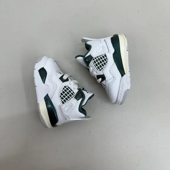 Jordan 4 Retro Oxidized Green Sneakers Shoes BQ7670-103 Infant Baby size 2C