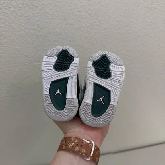 Jordan 4 Retro Oxidized Green Sneakers Shoes BQ7670-103 Infant Baby size 2C