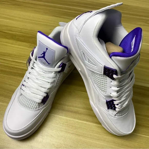 Jordan 4 Retro Purple Metallic Men’s Sneakers Pre-owned
