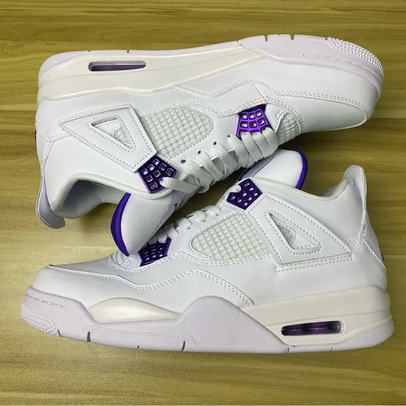 Jordan 4 Retro Purple Metallic Men’s Sneakers Pre-owned