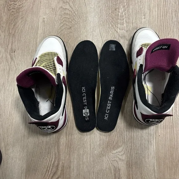 Jordan 4 Retro x Paris saint-German Bordeaux 2020 size 9