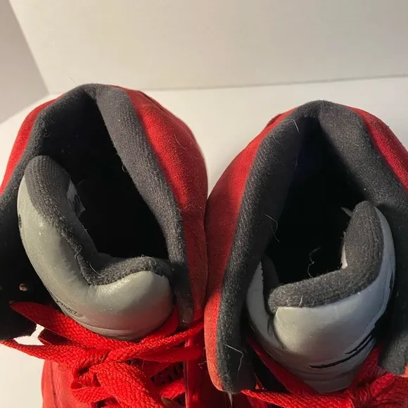 Jordan 5  Retro Red Suede Sneakers