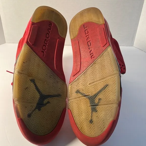 Jordan 5  Retro Red Suede Sneakers