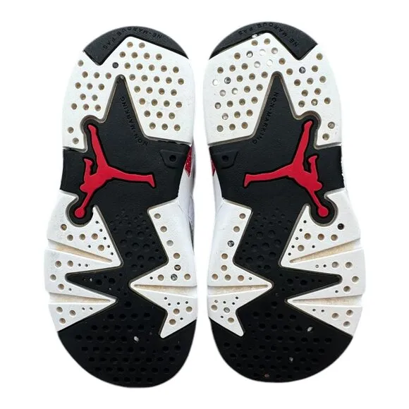 Jordan 6 Retro TD Baby Toddler Shoes Sneakers 8C Red Oreo Orig Box DV3606-162