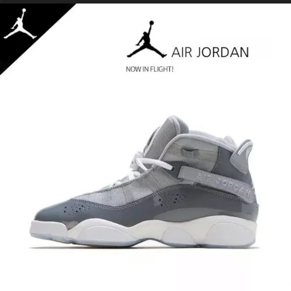 Jordan 6 Rings Cool Grey/White-Wolf Grey Sneakers