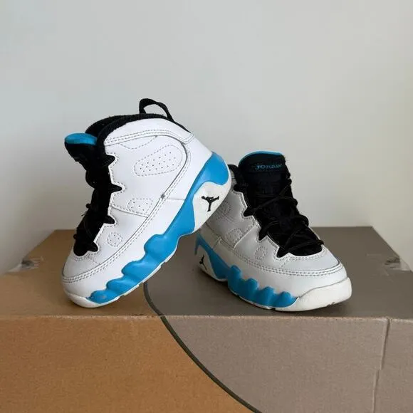Jordan 9 Retro ‘Powder Blue/White’ Toddler Sneakers - SZ 6 C