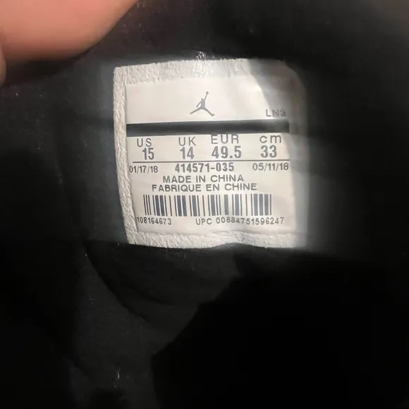 Jordan Black and Yellow Sneakers Air Jordan Retro 13 Melo Nikes Authentic