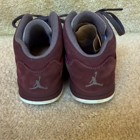 Jordan Kids Air Jordan 5 FN4234-600 Retro SE Burgundy Purple Sneakers Size 10C