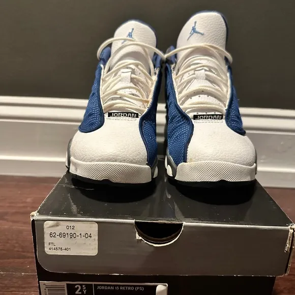 Jordan Retro 13 | Kids SZ 2.5 | French Blue/University Blue-Flint Grey-White