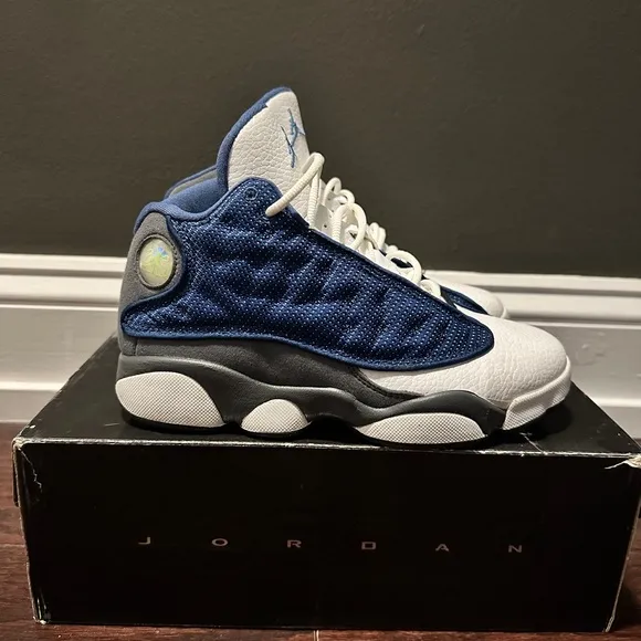 Jordan Retro 13 | Kids SZ 2.5 | French Blue/University Blue-Flint Grey-White