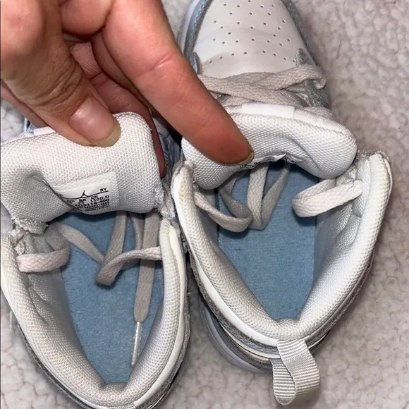 Jordan Retro White and Blue Sneakers