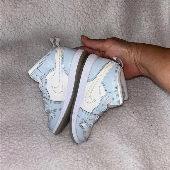 Jordan Retro White and Blue Sneakers