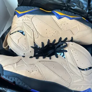 Jordan Tan and Black Sneakers Retro Design