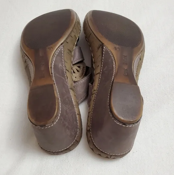 Josef Seibel Purple Sandals The European Comfort Shoe Women's Size 40 Classic