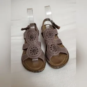 Josef Seibel Purple Sandals The European Comfort Shoe Women's Size 40 Classic