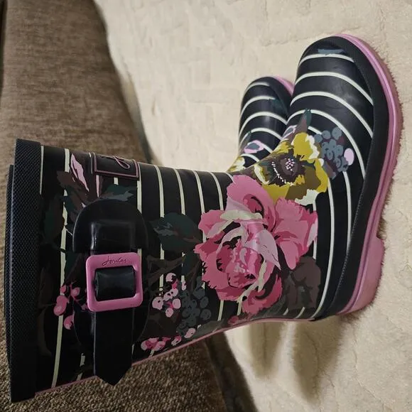 Joules Girls Floral Print Rain Boots 2
