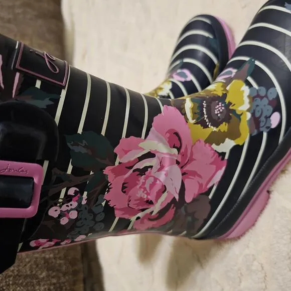 Joules Girls Floral Print Rain Boots 2