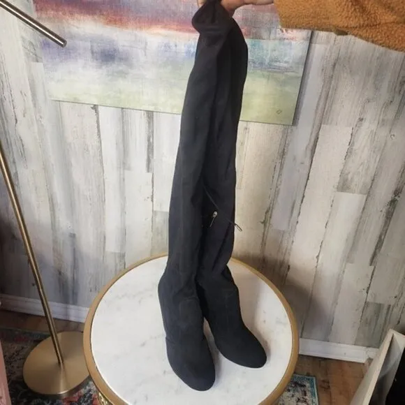 Journee Collection Maya Black 9M Over the Knee Boot
