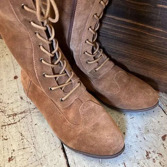 Joyfolie AELIN LEATHER BOOT IN DISTRESSED NUTMEG 5Y