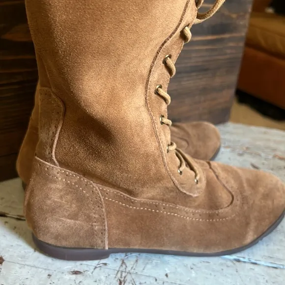 Joyfolie AELIN LEATHER BOOT IN DISTRESSED NUTMEG 5Y