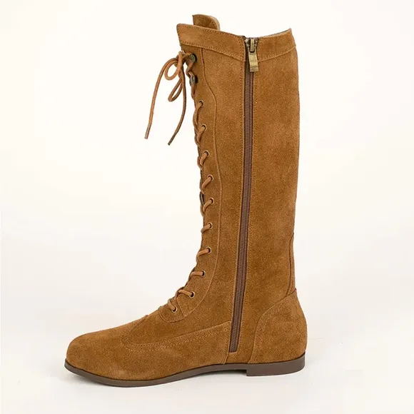 Joyfolie AELIN LEATHER BOOT IN DISTRESSED NUTMEG 5Y