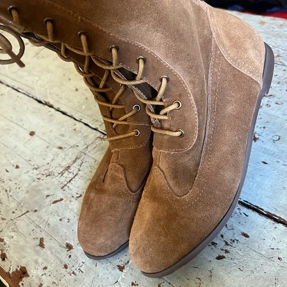 Joyfolie AELIN LEATHER BOOT IN DISTRESSED NUTMEG 5Y