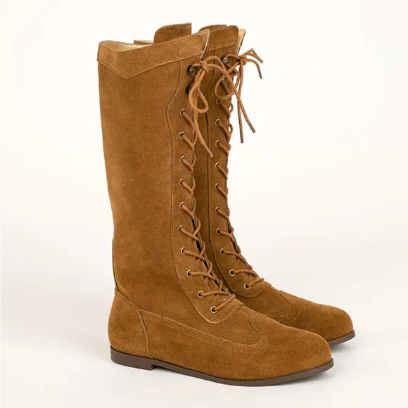 Joyfolie AELIN LEATHER BOOT IN DISTRESSED NUTMEG 5Y