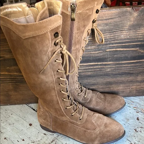 Joyfolie AELIN LEATHER BOOT IN DISTRESSED NUTMEG 5Y
