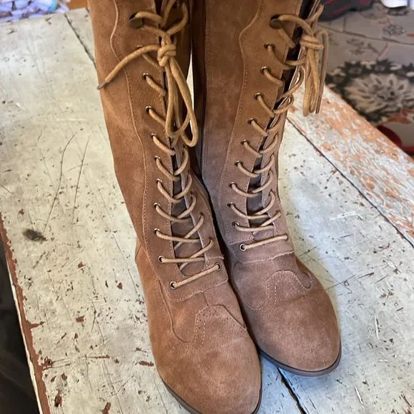 Joyfolie AELIN LEATHER BOOT IN DISTRESSED NUTMEG 5Y