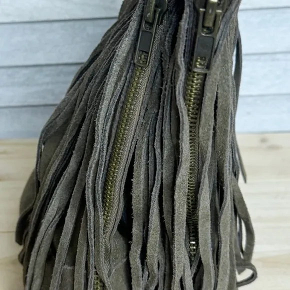 Joyfolie Willow Boots in Brindle, Size 9, Suede Fringe Boot