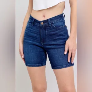 Judy Blue Full Size High Waist V-Front Bermuda Plus Size