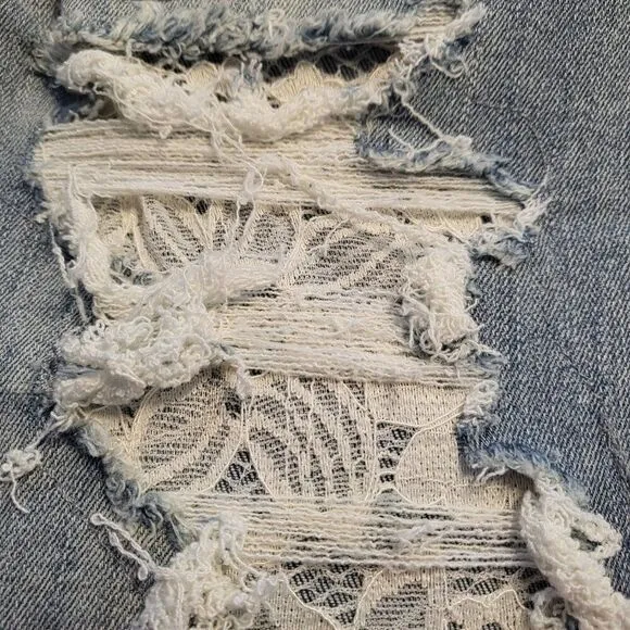 Judy Blue Lace Patch Skinny Jeans 20W