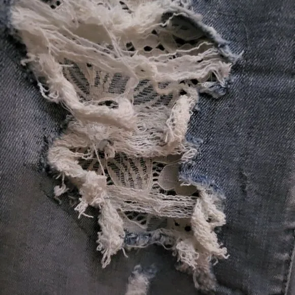 Judy Blue Lace Patch Skinny Jeans 20W