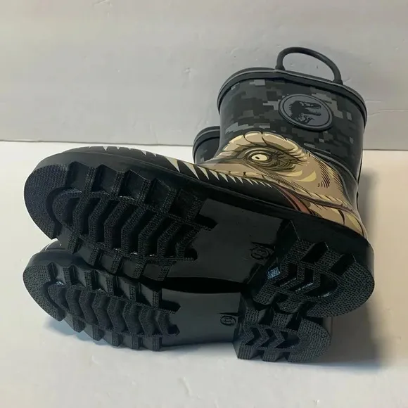 Jurassic Park Kids Rain Boots Dinosaur Size 13 New