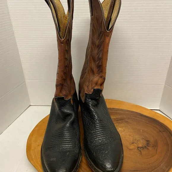 Justin Boots Cowboy Western Classic Pointed Toe Boots Ranch Boots