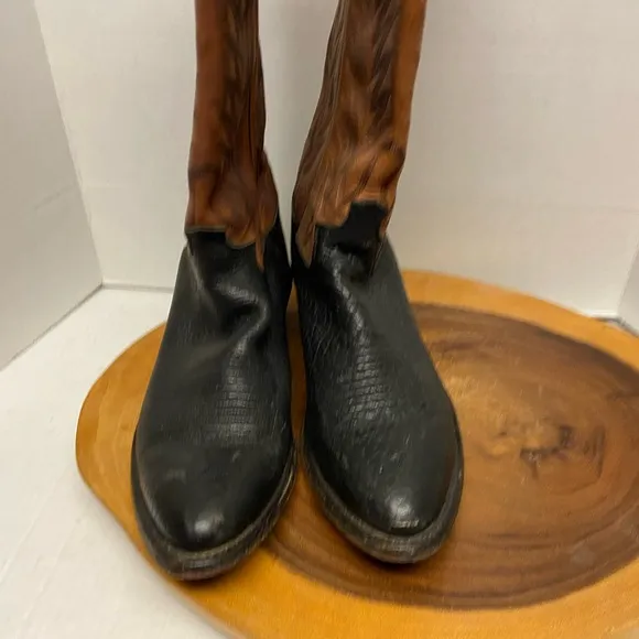 Justin Boots Cowboy Western Classic Pointed Toe Boots Ranch Boots