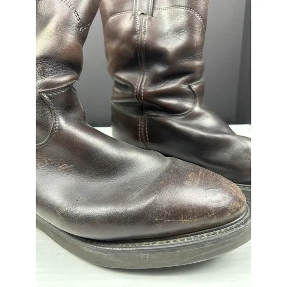 Justin Boots Men's 12EE Brown Leather Boots 4750 Slip On