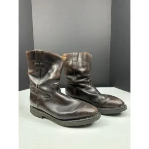 Justin Boots Men's 12EE Brown Leather Boots 4750 Slip On